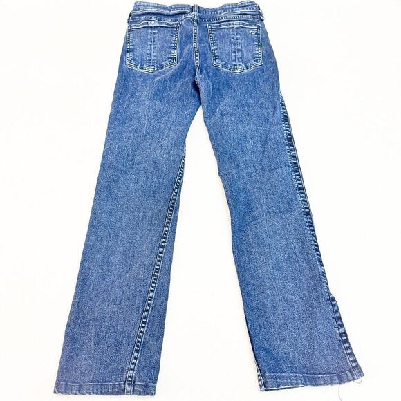 Rag & Bone Split Hem Cate Mid-Rise Flare Denim Jeans Size 27 - Picture 3 of 9